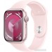 Умные часы Apple Watch Series 9 45 мм (алюминиевый корпус, розовый/розовый, спортивный силиконовый ремешок M/L)