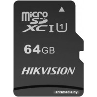 Карта памяти Hikvision microSDHC HS-TF-C1(STD)/64G/Adapter 64GB (с адаптером)