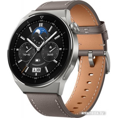 Умные часы Huawei Watch GT 3 Pro Titanium 46 мм азиатская версия (серый)
