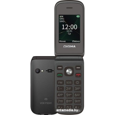Кнопочный телефон Digma Vox FS241 (черный)