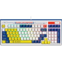 Клавиатура A4Tech Bloody B950 (белый/синий, Light Strike Libra Brown)