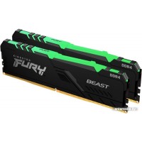 Оперативная память Kingston FURY Beast RGB 2x8ГБ DDR4 3600МГц KF436C17BB2AK2/16