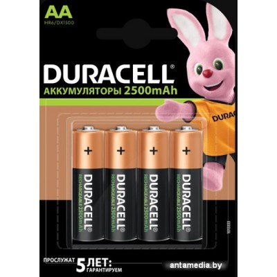 Аккумулятор DURACELL AA HR6/DX1500 4шт