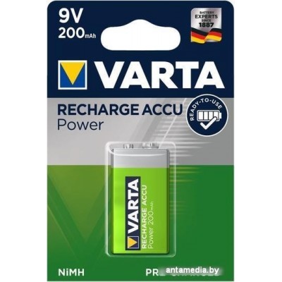 Батарейки Varta Power NiMH 6F22 56722