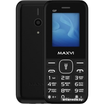 Кнопочный телефон Maxvi C27 (черный)