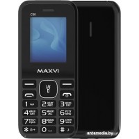 Кнопочный телефон Maxvi C30 (черный)