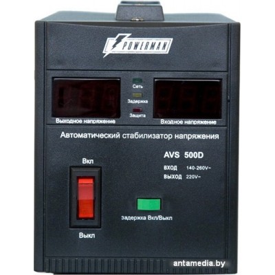 Стабилизатор напряжения Powerman AVS 500D Black