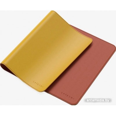 Коврик для мыши Satechi Dual Sided Eco-Leather Deskmate (желтый/оранжевый)