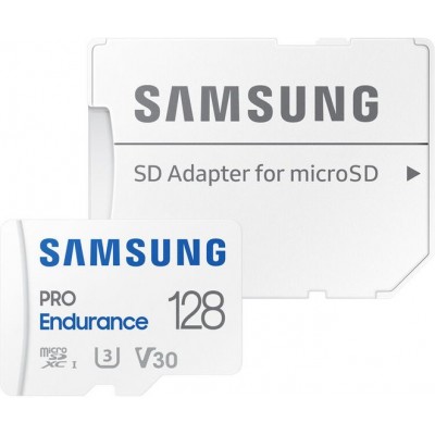 Карта памяти Samsung PRO Endurance+ microSDXC 128GB (с адаптером)