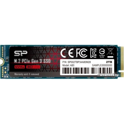 SSD Silicon-Power P34A80 2TB SP002TBP34A80M28