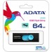 USB Flash A-Data UV220 64GB (черный/голубой)