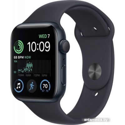 Умные часы Apple Watch SE 2 40 мм (алюминиевый корпус, полуночный/полуночный, спортивный силиконовый ремешок S/M)