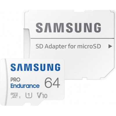 Карта памяти Samsung PRO Endurance+ microSDXC 64GB (с адаптером)