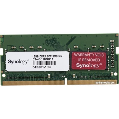 Оперативная память Synology 16ГБ DDR4 SODIMM D4ES01-16G