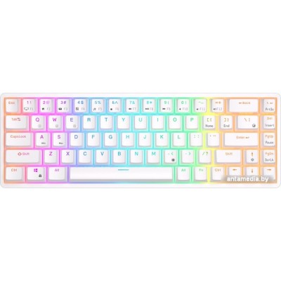 Клавиатура Royal Kludge RKG68 RGB (белый, Gateron Yellow)