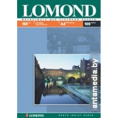 Фотобумага Lomond Матовая A4 160 г/кв.м. 100 листов (0102005)