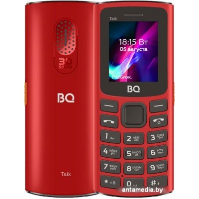 Кнопочный телефон BQ-Mobile BQ-1862 Talk (красный)
