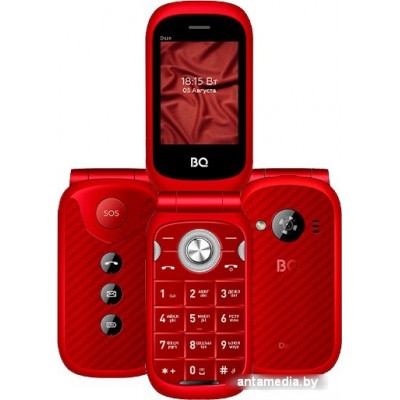 Кнопочный телефон BQ-Mobile BQ-2451 Daze (красный)