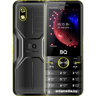 Кнопочный телефон BQ-Mobile BQ-2842 Disco Boom (желтый)