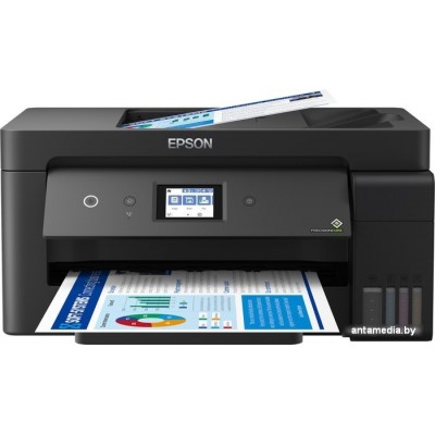 МФУ Epson L14150 (ресурс стартовых контейнеров 7500/6000, чернила 001)