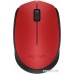 Мышь Logitech M171 Wireless Mouse красный/черный [910-004641]