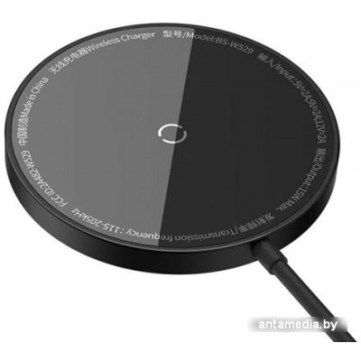 Беспроводное зарядное Baseus Simple Mini3 Magnetic Wireless Charger 15W CCJJ040001 (черный)