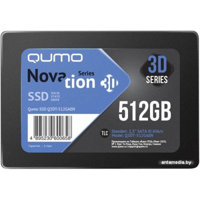 SSD QUMO Novation 3D TLC 512GB Q3DT-480GAEN