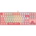 Клавиатура A4Tech Bloody S87 Energy Pink (Bloody BLMS Red Plus)