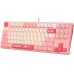 Клавиатура A4Tech Bloody S87 Energy Pink (Bloody BLMS Red Plus)