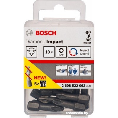 Набор бит Bosch 2608522062 10 предметов Набор бит Bosch 2608522062 10 предметов