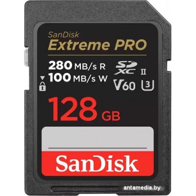 Карта памяти SanDisk Extreme PRO SDXC SDSDXEP-128G-GN4IN 128GB