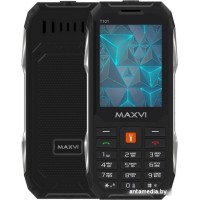 Кнопочный телефон Maxvi T101 (черный)