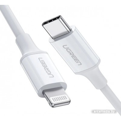 Кабель Ugreen US171 USB Type-C - Lightning (2 м, белый) Кабель Ugreen US171 USB Type-C - Lightning (2 м, белый)