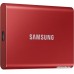 Внешний накопитель Samsung T7 2TB (красный)