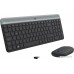 Клавиатура + мышь Logitech MK470 Slim Wireless Combo (графитовый, нет кириллицы)