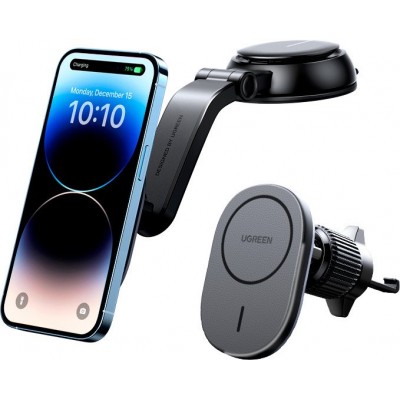 Держатель для смартфона Ugreen Magnetic Car Wireless Charger CD345 15120