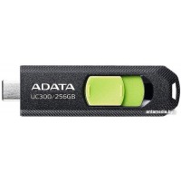USB Flash ADATA UC300 256GB (черный/зеленый)