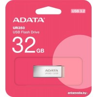 USB Flash ADATA UR350 32GB UR350-32G-RSR/BG (серебристый/коричневый)