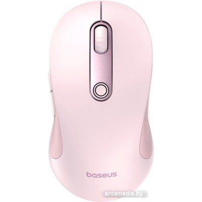 Мышь Baseus F02 Ergonomic Wireless Mouse (розовый, без батарейки в комплекте)