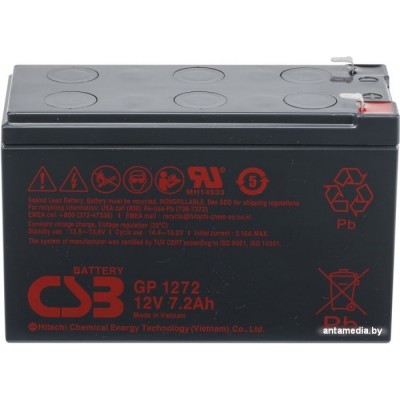 Аккумулятор для ИБП CSB GP1272 25W F2 (12В/7.2 А·ч)
