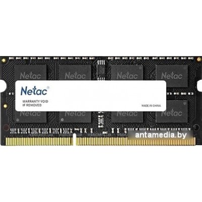 Оперативная память Netac Basic 8GB DDR3 SODIMM PC3-12800 NTBSD3N16SP-08