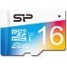 Карта памяти Silicon-Power Elite microSDHC UHS-I 16GB + адаптер [SP016GBSTHBU1V20SP]