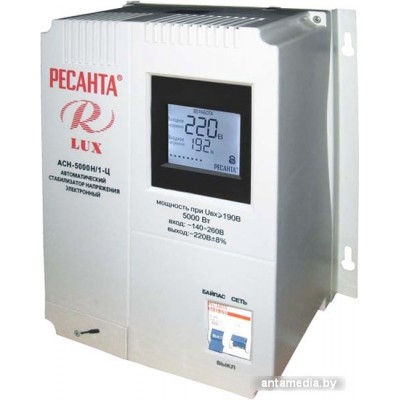 Стабилизатор напряжения Ресанта Lux АСН-5000Н/1-Ц Стабилизатор напряжения Ресанта Lux АСН-5000Н/1-Ц