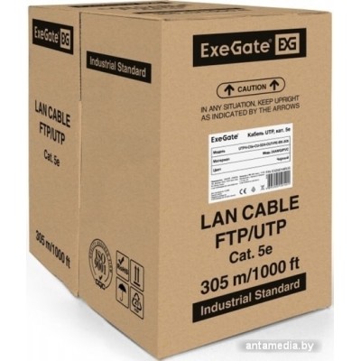 Кабель ExeGate UTP4-C5e-CU-S24-OUT-PE-BK-305 UTP