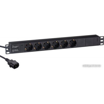 Блок розеток ExeGate ServerPro PDU-19H604 Al-6S-C14-2.5CU