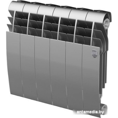 Биметаллический радиатор Royal Thermo BiLiner 350 Silver Satin (6 секций)