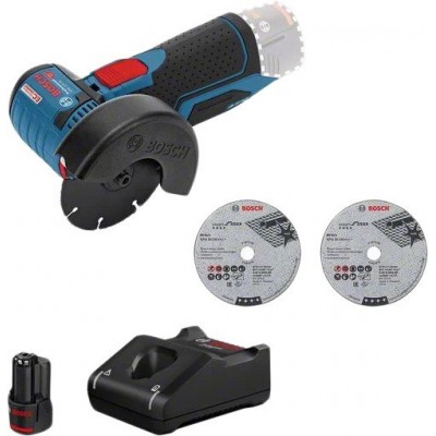 Угловая шлифмашина Bosch GWS 12V-76 Professional 0615990M3E (с 1-им АКБ 2 Ah)