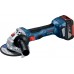 Угловая шлифмашина Bosch GWS 180-LI Professional 06019H9021 (с 2-мя АКБ, кейс)