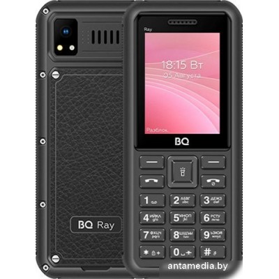 Кнопочный телефон BQ-Mobile BQ-2454 Ray (серый)