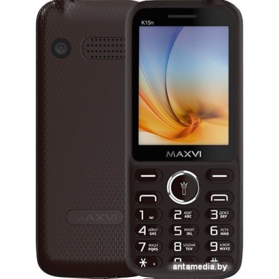 Мобильный телефон Maxvi K15n (коричневый)